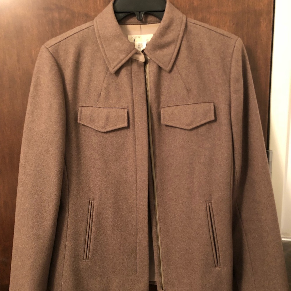 J Crew Tan Wool Jacket